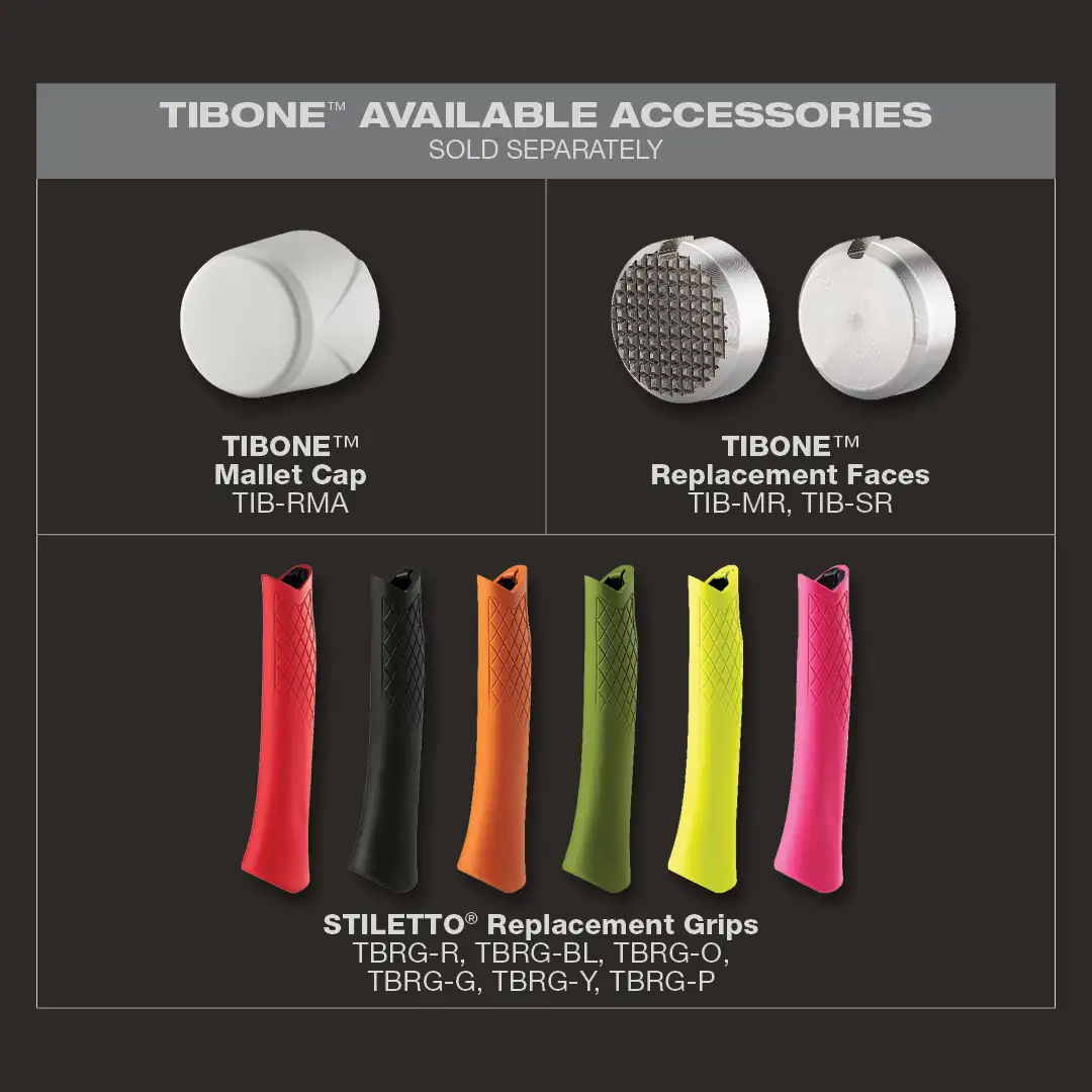 15oz TIBONE™ Smooth/Curved Titanium Hammer Main Image 6