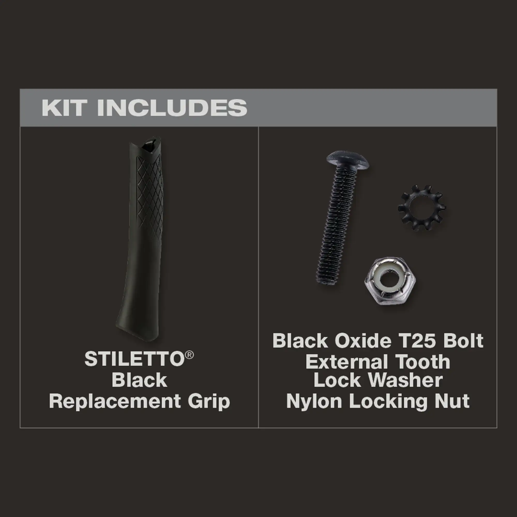 STILETTO® Black Replacement Grip Main Image 2