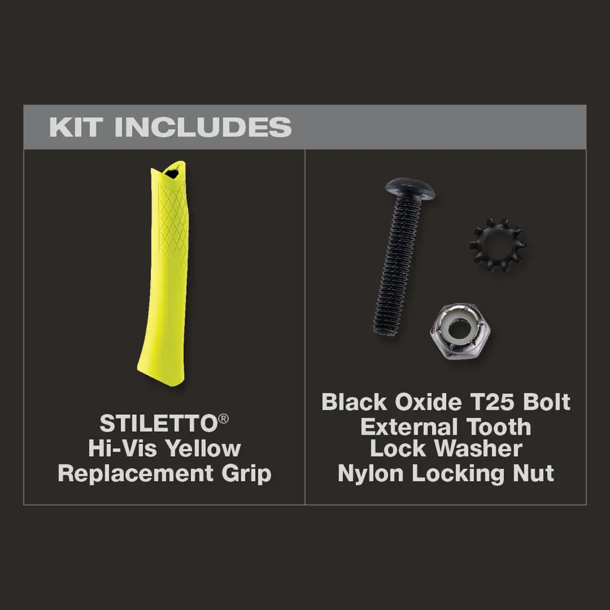 STILETTO® Hi-Vis Yellow Replacement Grip Main Image 2