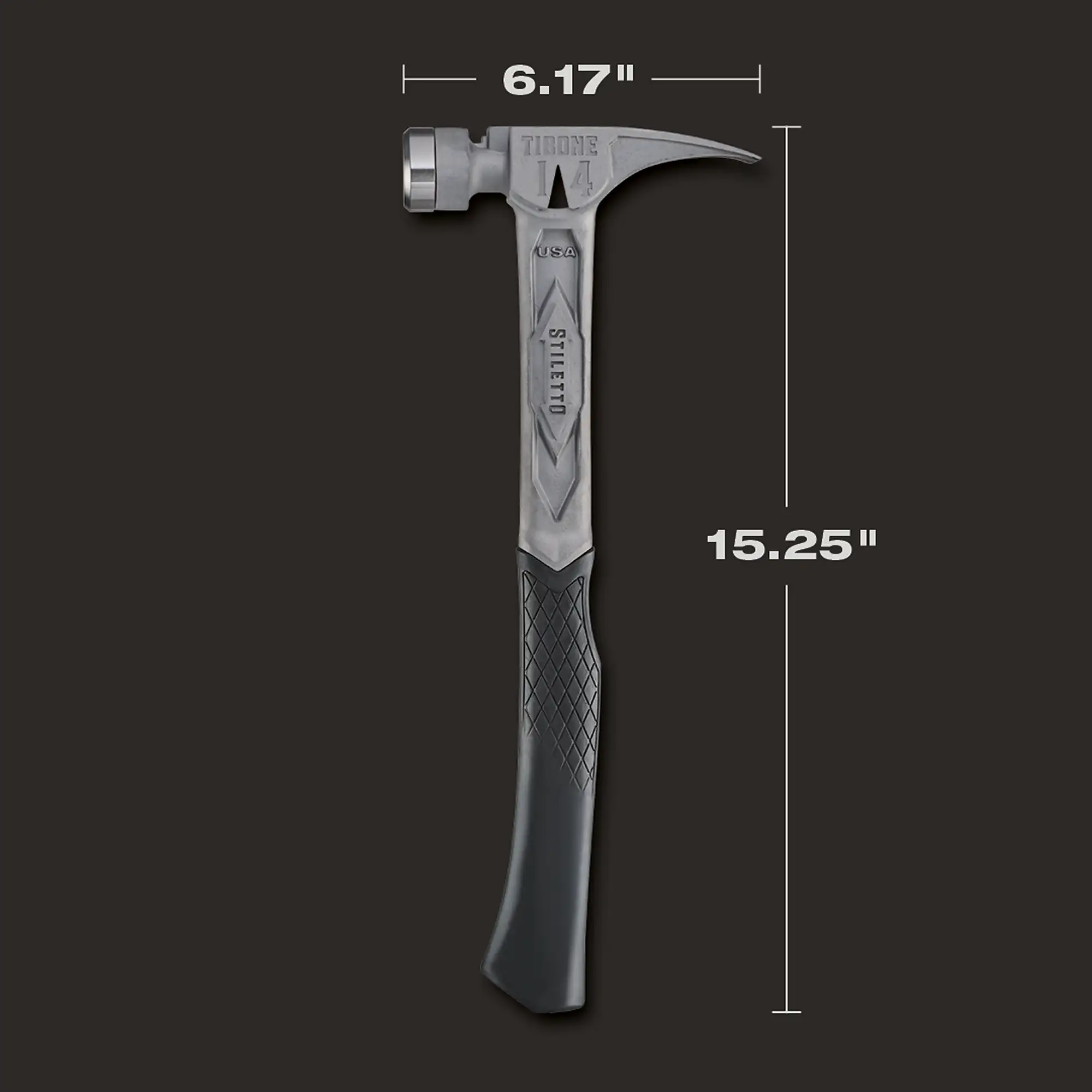 14oz TIBONE™ Smooth/Curved Titanium Main Image 3